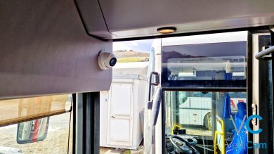 Kamera w autobusie Mercedes Integro (monitoring autobusu) VehiCam.